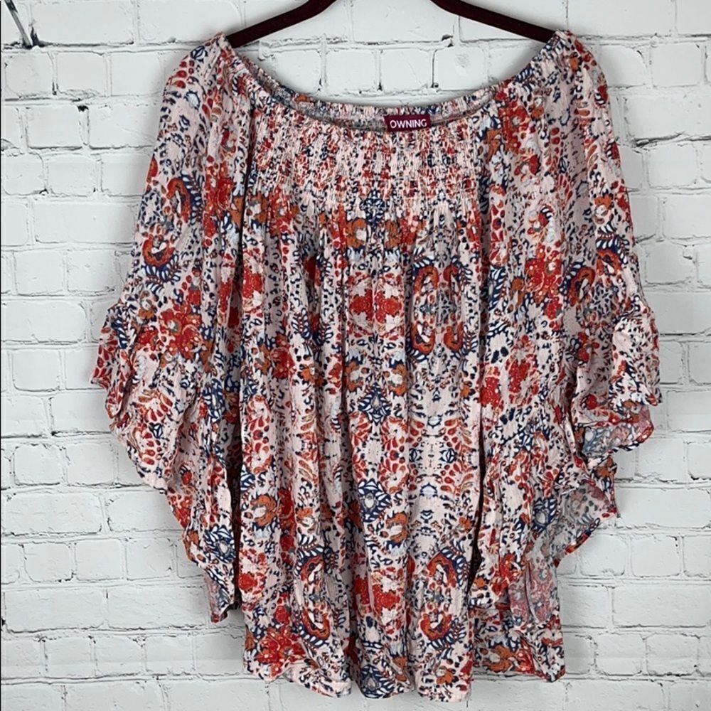 Downing Studio Off Shoulder Blouse Size 1X